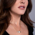 Howlite | Or | Collier barre de pierres précieuses